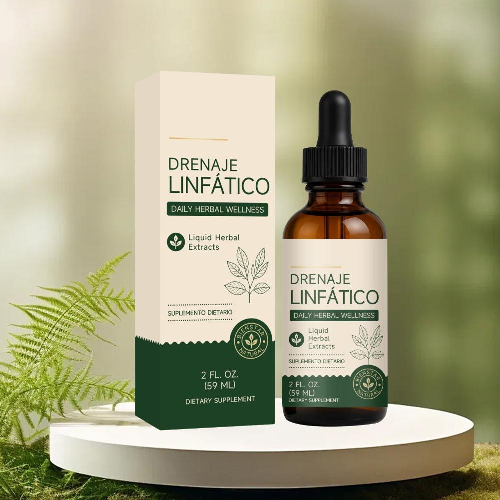 Herbal And Wellness - 59 مل قطرات تصريف ليمفاوي يومية،