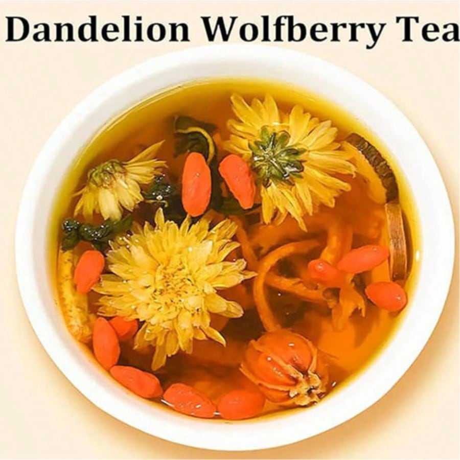 شاي أعشاب الهندباء والتوت الأس - مراجعة Herbal Tea For Wellness وسعره