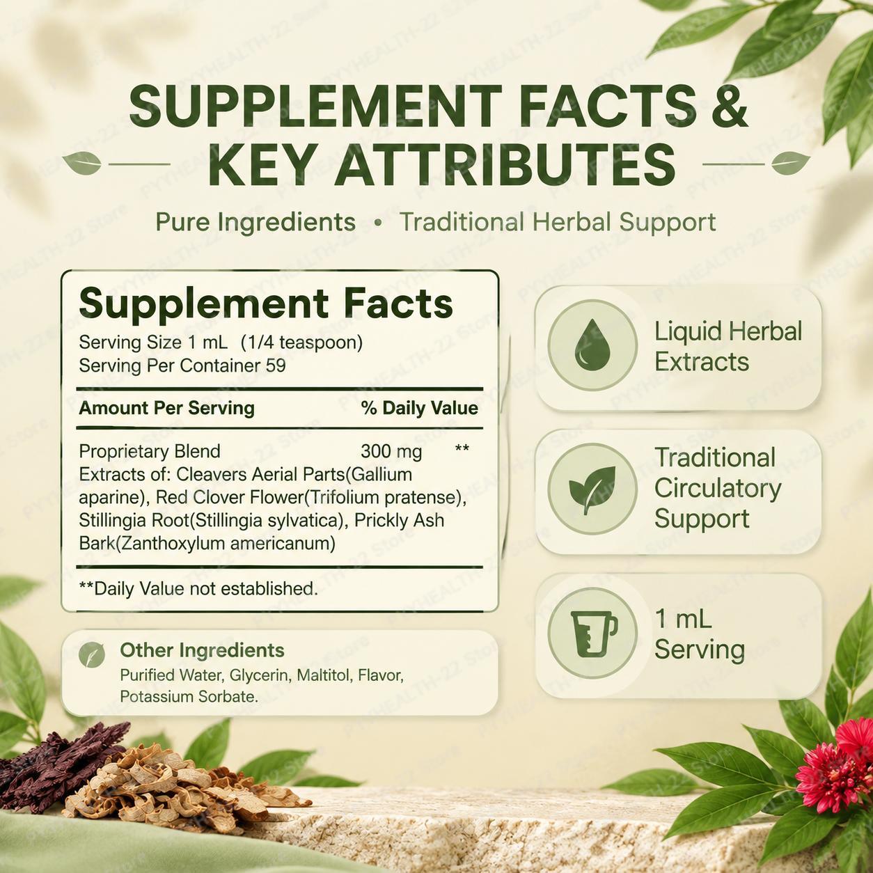 سائل لتصريف الجهاز الليمفاوي،  - مراجعة Herbal Wellness Liquid وسعره